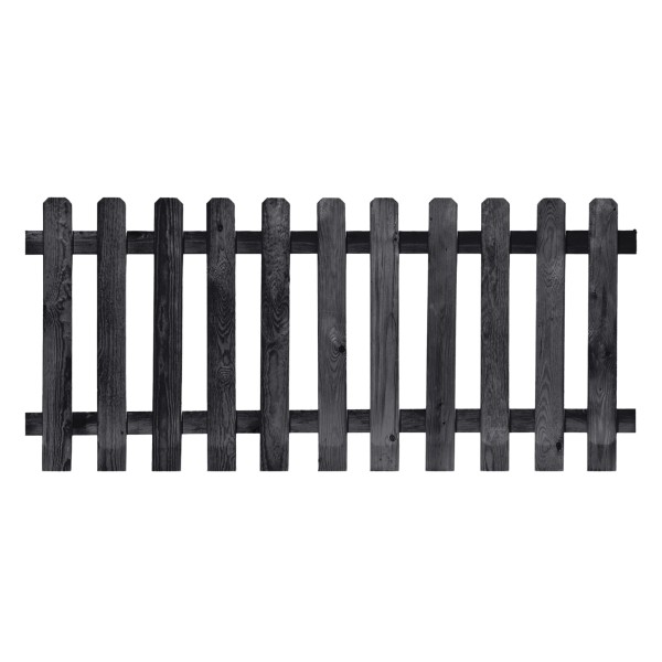Tuinhek grenen zwart geïmpregneerd recht 80 x 180 cm