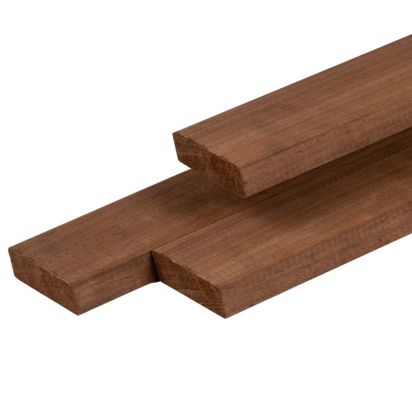 Thermoline ayous hardhout rhombus profiel 1,8 x 6,8 x 365 cm thermisch gemodificeerd, geschaafd