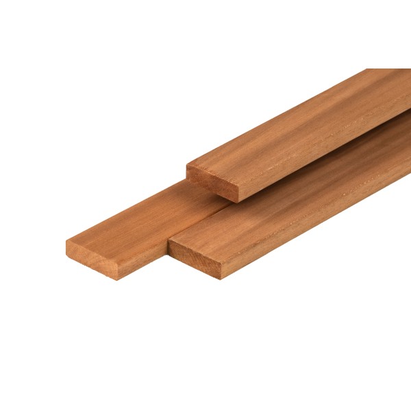 Thermoline ayous hardhout plank 1,8 x 6,8 x 245 cm thermisch gemodificeerd, geschaafd