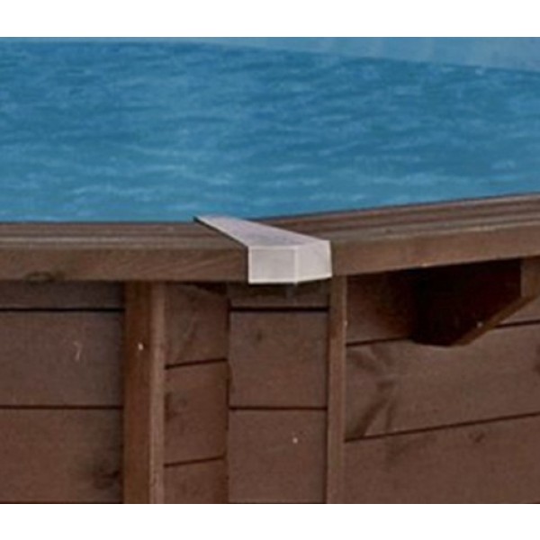 Luxe houten zwembad | RVS hoeken t.b.v. zwembad Santa Cruz, Playa Lagun