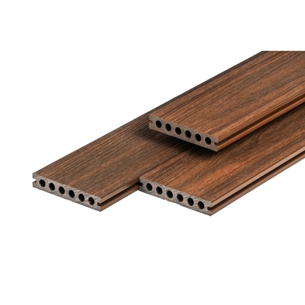 PuraShield composiet vlonderplank 2,3 x 13,8 x 500 cm, ipé, semi-massief, fijne houtnerf, clip systeem