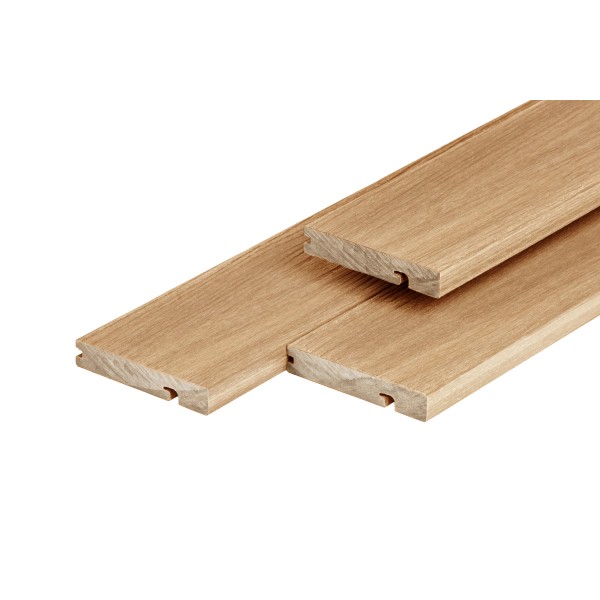 PuraShield composiet eindplank  2,3 x 13,8 x 300 cm, cedar, fijne houtnerf, clip systeem