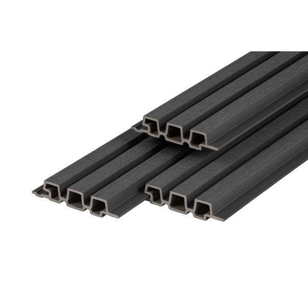 PuraTech 30 composiet triple profiel 3,3 x 17,0 x 290 cm, ebony black, fijne houtnerf