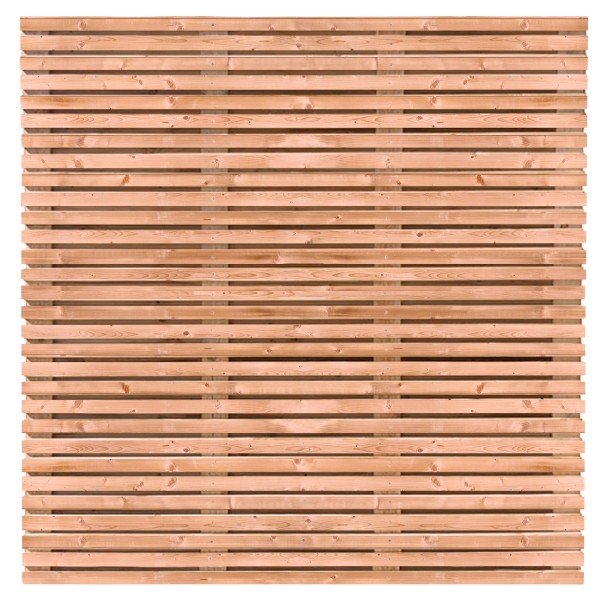 Rhombusscherm Fez, Red Class Wood geïmpregneerd ME vuren, RVS-geschroefd, dubbelzijdig bekleed, 63-planks (59+4) 180 x 180 cm