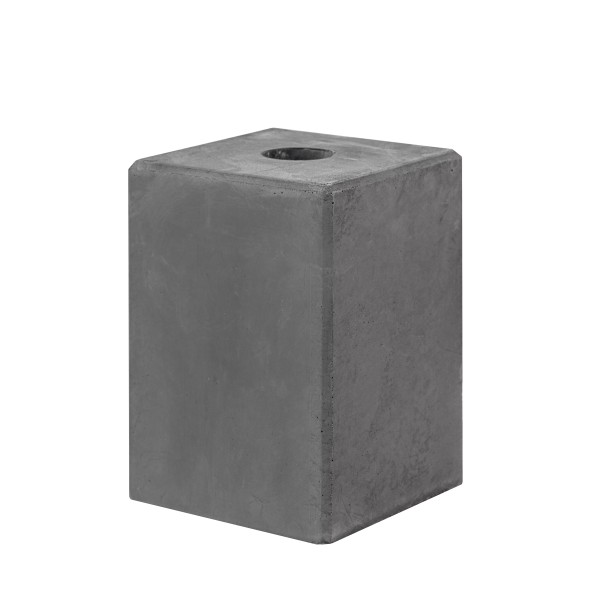 Betonsokkel Antraciet 140x140x200mm Gat Ø40 mm