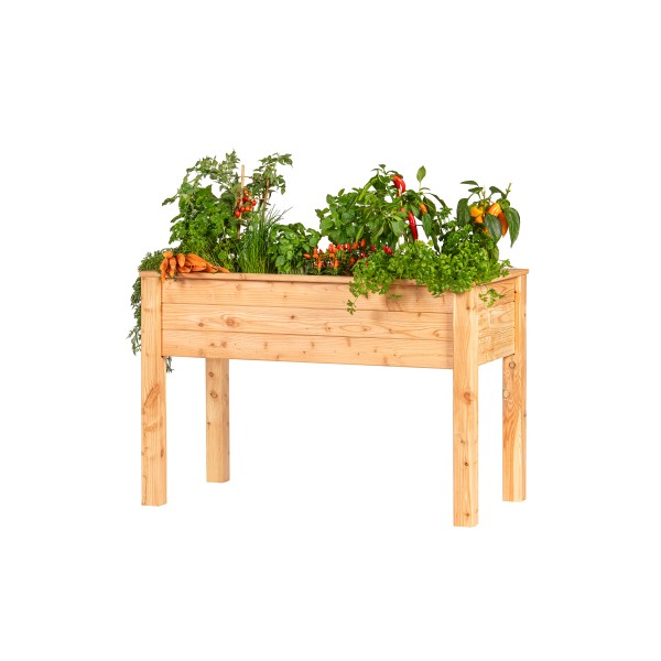 Verhoogde moestuinbak, lariks B120 x D60 x H80 cm