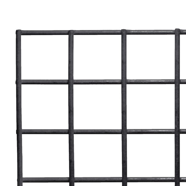 Gaaselement vuurverzinkt zwart gespoten maaswijdte 75x75mm, draaddikte 3,8 mm H173 x B173 cm
