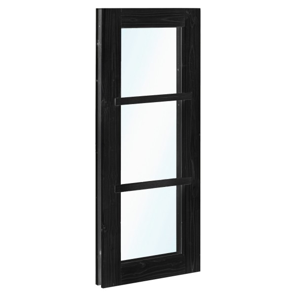 Vuren vastraam zwart gespoten (zijlicht) 450x1500mm