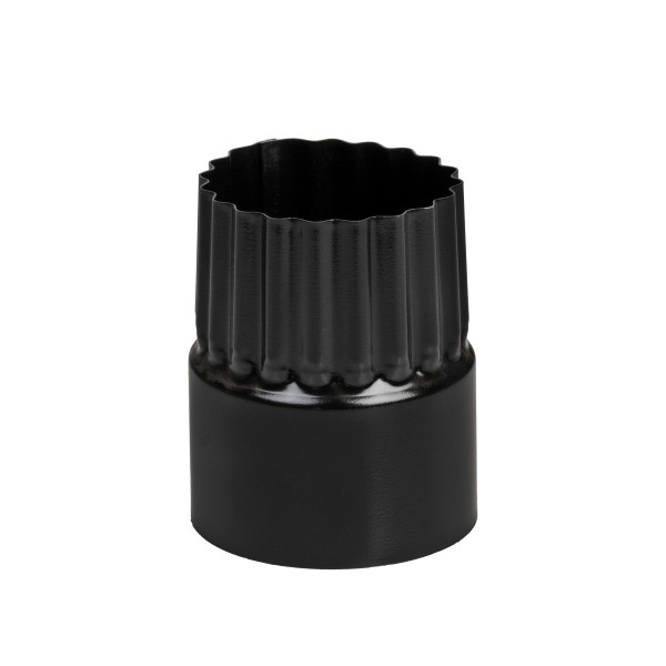 Verbindingsstuk zwart gecoat