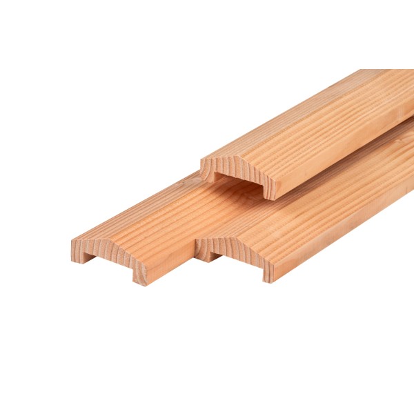 Douglas afdekkap 4,5 x 8,8 x 180 cm, gedroogd, geschaafd, robuust