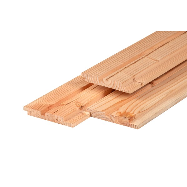 Douglas dubbel profiel 1,9 x 13,0 x 400 cm, gedroogd