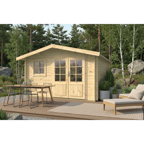 Blokhut - Tuinhuis Otto | 28 mm | vuren onbehandeld