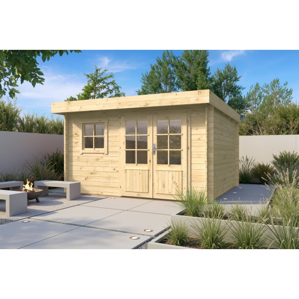 Blokhut - Tuinhuis Greta | 28 mm | vuren onbehandeld