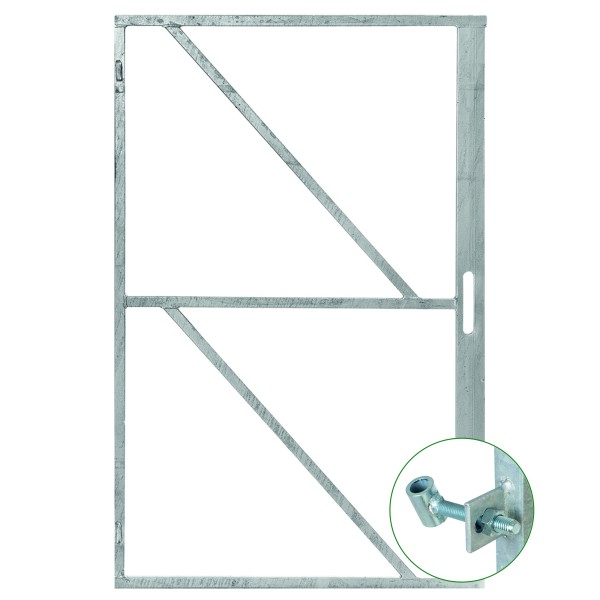 IJzeren deurframe met slotkastuitsparing 2000x1000mm