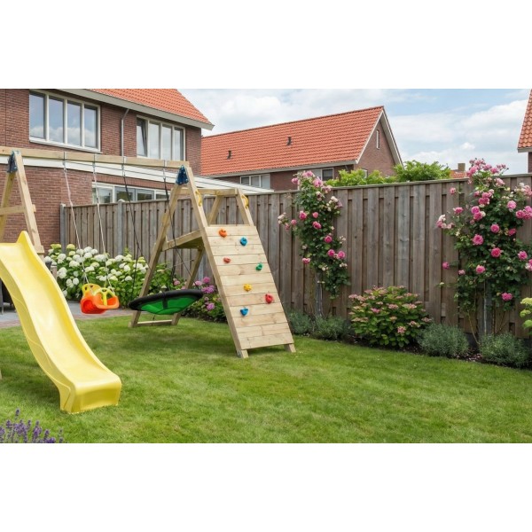 Aanbouwschommel speeltoestel Challenger, geschaafd grenen