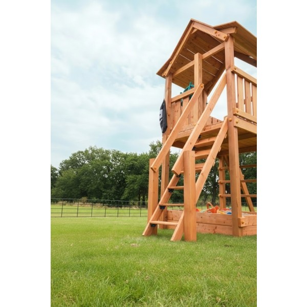 Aanbouwtrap speeltoestel Steps, douglas