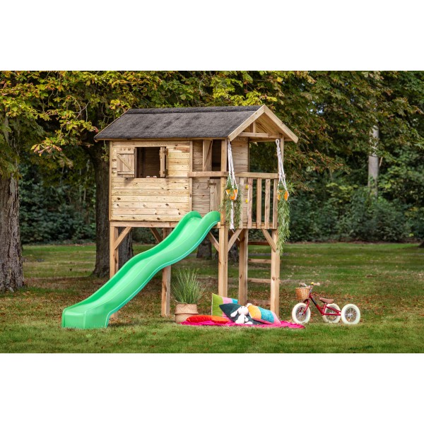Waveglijbaan kunststof 265 cm appel-groen