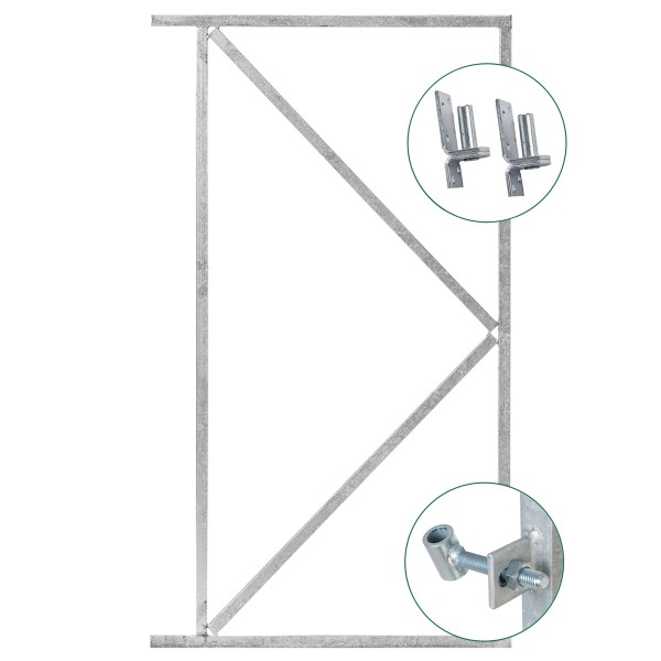 IJzeren deurframe 1550x1500mm